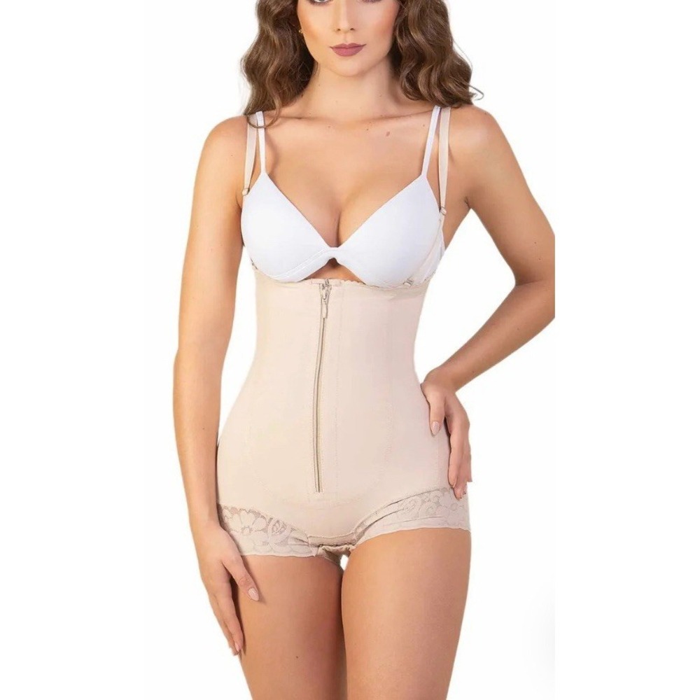 NWT Fajatex Ref 460 Colombian Post Surgery Girdle Panty Style‎ Beige XS